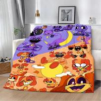 Mielas animacinis CATNAP DOGDAY spausdintas pledas Pledai iškylai Šiltas pledas Minkštas ir patogus pledas Namams Kelionėms Gimtadienio dovana 75X95CM