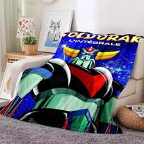 G-Goldorak rašto flanelinis pledas, skirtas sofai, lovai, sofai, biurui - Minkštas ir raminantis spausdintas pledas visam sezonui 75X95CM