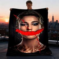 1 vnt. Tylos lauko personalizuotas flanelės pledas, minkštas, lengvas personalizuotas flanelės pledas, skaitmeninė spauda, 75X95CM