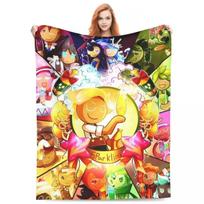 Cookie Run Kingdom vilnoniai pledai Veiksmo gacha žaidimo pledas lovai, sofai Super šilti patalynės pledai 75X95CM
