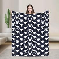 Hollow Knight Cute Anime Plush Blanket for Kids Soft Flannel Throw for Couch Chair Sofa Bed  Warm Quality Bedspread 75X95CM