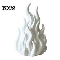 Eco Friendly PLA Material 3D Printed Flame Candle Holder Shade, Gothic Ambient Decor Figurine, Hollow Tealight Cover for Dining Room Study Holiday 1pc balta
