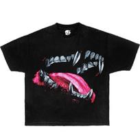 Grillz Dog Bite Vintage Boxy Tee Black Shirt, oversized, graphic, t-shirt, streetwear, y2k, funny, Christmas gift shirt, t shirt, meme, kids XL