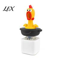 Light And Sound Fidget Toy 1/2Pcs Seagull Mine Button Keychain, Rechargeable Clicker with Real LED Keychain & Light, Mini Hanging Buckle Stress Relief C