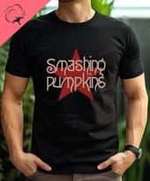 Smashing Pumpkins Classic Rock Band Poster Print Fashion T-shirt, Casual Cotton Round-neck T-shirt for Men and Women S įvairiaspalvis