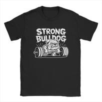 Punk Weightlifting Bodybuilding Pitbull TShirt Unisex  Funny Cotton Tees Round Collar Short Sleeve T Shirt Adult Tops S įvairiaspalvis