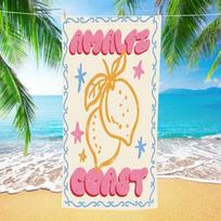 Cute Watermelon Beach Towel Oversized Microfiber Extra Large Quick Dry Sand Free Bath Towel Swim Pool Blanket For Kids Adults 50x100cm