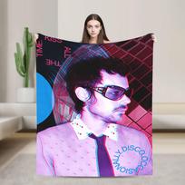 Singer H-Harrys S-Styles Kiss Al the Time Soft Comfy Blankets Novelty Camping Throw Blanket Home Decor Sofa Bed Cover Size: 75*100cm, Weight: 230 GSM