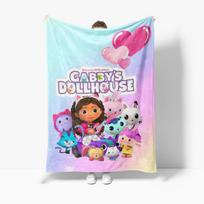 Flannel Blanket Sofa Winter G-Gabbys D-ollhouses Lovely Warm Bed Fleece Custom Fluffy Soft Blankets Microfiber Bedding Gift Size: 75*100cm, Weight: 230 GSM