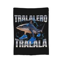 Bri Bri Bicus Dicus Italian Brainrot Meme Blankets Fleece Print Portable Super Warm Throw Blanket for Bed Car Quilt Size: 75*100cm, Weight: 230 GSM
