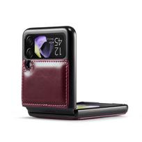 Anti-drop telefono priedai Odinis dėklas-maišelis Samsung Galaxy Z Flip 4 Flip3 Flip4 Flip 3 5g Telefonui Atsparus pirštų antspaudams dangtelis for Samsung z Flip 4 juoda