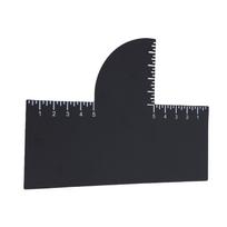 Barber Enhancement Card Reusable Easy to Clean Hairline Shaping Tool with Measurement Indicator