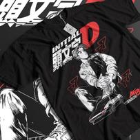 Initial D Itsuki Fujiwara T-Shirt Sport Anime Manga Movie Unisex  Shirt All Size Unisex T-Shirt L