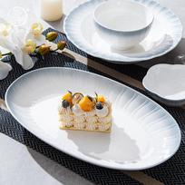 Hua Qing Ge Nordic Rhine Gradient Ceramic Fish Plate