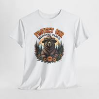 Protect Our National Parks Shirt, Resist Bear T-Shirt, National Park Graphic Tee, Nature Lover Tshirt, Wildlife Conservation Shirt M