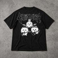 Metal Chiikawa T Shirt, Heavy Metal Anime Graphic Tee, Kawaii Punk Manga Style Shirt, Cute Goth Anime Tee S