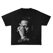 Vintage Rap Tee Lil Baby, Hip Hop Graphic Print T-Shirt, Merch T-Shirt Lil Baby Oversized Heavy Cotton Tee Shirt, 100% Heavy Cotton Shirt S gray