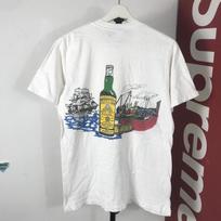 Vintage original 70s handprinted scots whisky scotland beer shirt / 70s shirt / old tee / vintage 70s shirt / single stich M