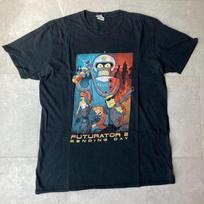 Futurama Terminator Parody Matt Groening Bender Sci Fi Cartoon Cyberpunk Movie T-Shirt Size Large 2XL