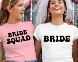 Bride To Be T-Shirt Bride Squad Shirt Top Hen Party T-Shirt / Newly Couple Gifts For Bride Wedding Engagement Gift Funny T-Shirt Xmas Tee M