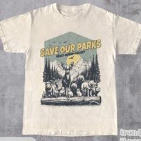 Save Our Parks Shirt | Resist - Defend - Protect | Retro Nature Graphic Tee | Protect Our National Parks T-Shirt | Wildlife Unisex Shirt XL