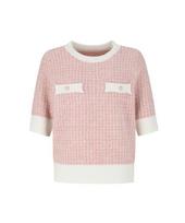 Sup Tweed Half Sleeve Sweater (Sa3Sk3A) Lt-Blue(42)/Fff