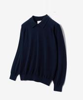 Yale Supima Cotton Raglan Collar Knit Dark Navy Dark Navy/L