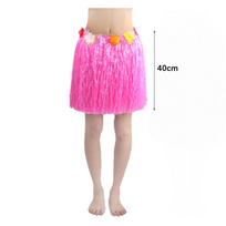 Hawaii Plastic Fibers Women Grass Skirts Hula Skirt Beach Artificial Flowers Garland Summer Hawaiian Tropical Party Decoration As picture show