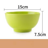 Cream Style Melamine Rice Bowl