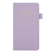 In Stock 26-27 Middle 24 Opening English Unbound Agenda Planner for Cross-border Book Custom Gift (violet,200 Pages&24 open) violetinė