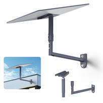 SK0068 Starlink Gen 3 Roof L-Shaped Wall Mount Metal Bracket with Adapter for Starlink V3 pilka spalva