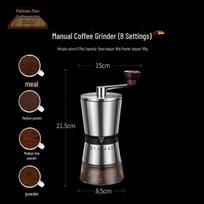 Portable Hand-crank Coffee Grinder with Ceramic Burr