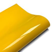 Car Sticker Vinyl Wraping Glossy Vinyl Wrap Waterproof Adhesive Vinyl Yellow Motorcycle Stickers Auto Film Covers for Car Decals 10x150cm geltona