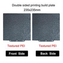 For Flashforge Adventurer 5M, 5M Pro, 5X Build Plate AD5X AD5M 235x235mm Double Sided Spring Steel Sheet PEI for Adventurer 5M 1Pcs PEI (black)