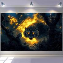 1pc Vibrant Sunset Wall Tapestry Abstract Mountain Art Modern Home Decor for Living Spaces 100 Polyester Horizontal Landsca 100X70CM