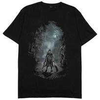 Bloodborne Print Tshirt (Bloodborne Hunter) Black Japan New Presale M