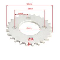 420/428 Chain Rear Sprocket 48mm-68mm Fit For 50cc 70cc 90cc 110cc 125cc ATV Go Kart Buggy Quad Dirt Bike Trike Motorcycle Parts 420-25T Gear