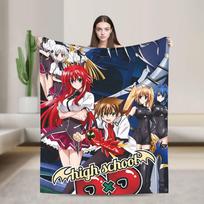 High School DxD Anime Antklodė Kokybiška Šilta Lovos Pledas Rudens Kelionėms Biuro Sofa Kėdė Modelis Lovatiesė 75X95CM