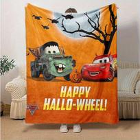 1 vnt., Disney Pixar Automobiliukai Laiminga HalloRatas! Helovino rankšluostis, pledas Puikiai tinka namų dekoravimui, sofos užtiesalas, laukui, kelionėms 75X95CM