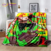 Grandininio pjūklo žmogus Anime Animacinis minkštas pliušinis pledas, Flanelinis pledas Mėtomasis pledas svetainei Miegamajam Lovai Sofai Iškylai Dangalas Vaikams 75X95CM