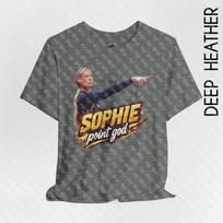 One-Sided Adult Sophie Cunningham Point God Bella Canvas T Shirt - Unisex Jersey Short Sleeve Tee S