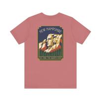 New Hampshire White Mountains Art Deco T-Shirt | Retro Granite State Graphic Tee | NH Gift 4XL
