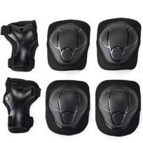 Kids Protective Gear Set Skateboarding Scooter Rollerblading Outdoor Sports Knee Elbow Wrist Palm Pads Black Blue Pink Small juoda