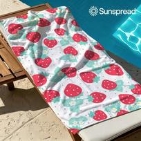 Strawberry Gingham Floral Quick Drying Bath Towel Microfiber beach towel light weight swimming camping yoga beach out 50x100cm