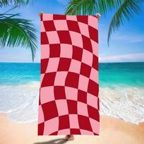 Trendy Style Microfiber Beach Towel - Highly Absorbent & Quick Dry, Ideal for Picnic, Camping & Outdoor Adventures, Sand-Free 50x100cm