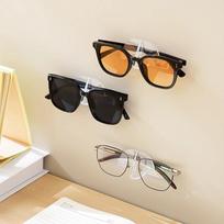 Glasses Rack Household Wall-mounted Punch-free Creative Wall-mounted Bedside Display Rack Bathroom Sunglasses Storage Bracket One Size