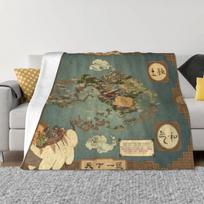 Avatar The Last Airbender Map Blankets anime tv show Flannel Funny Warm Throw Blankets for Home Autumn/Winter 30x40in
