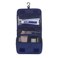 Waterproof Travel Wash Bag: Large Capacity Portable Cosmetic & Toiletry Organizer with Hook for Men & Women gray