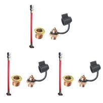3X Truck Air Tank Air Intake Joint Connection Pipe Truck Air Pipe Truck Trailer Air Tank Dust Blowing Kit raudona