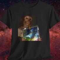 Monkey Meme Tee, Meme T shirt, Tomfoolery, Dank Meme shirts, Shenanigans, Animal Meme, Funny T shirt L